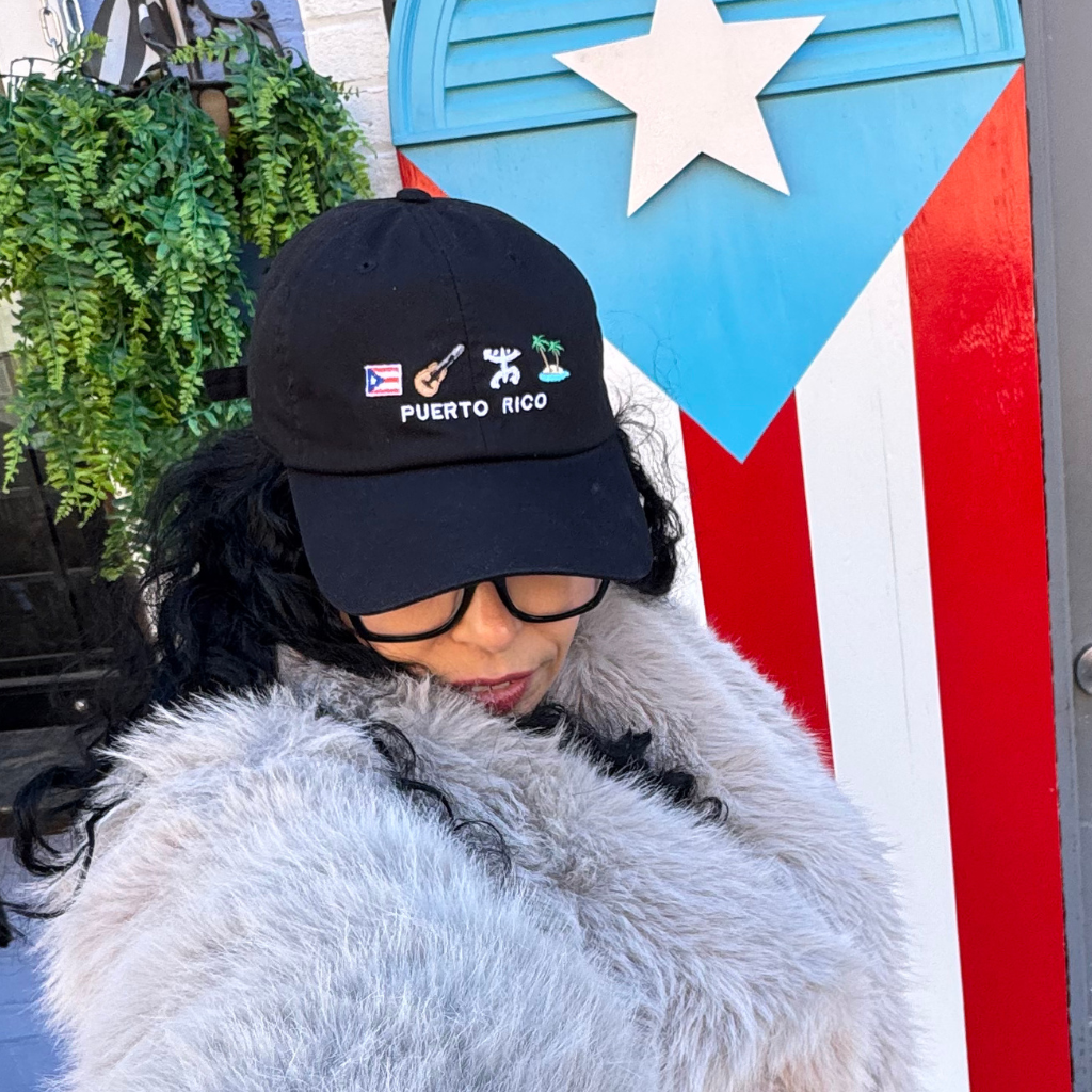 DTMF Puerto Rico Icons Embroidered Baseball Hat