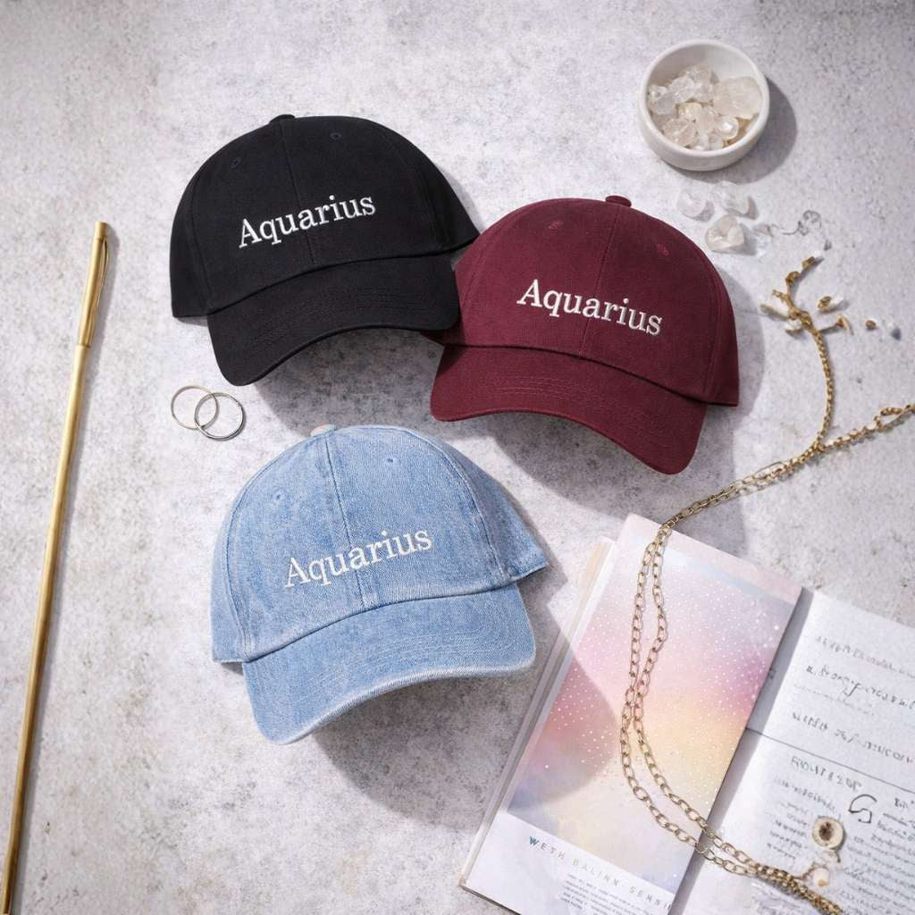 Aquarius – Embroidered Baseball Hat