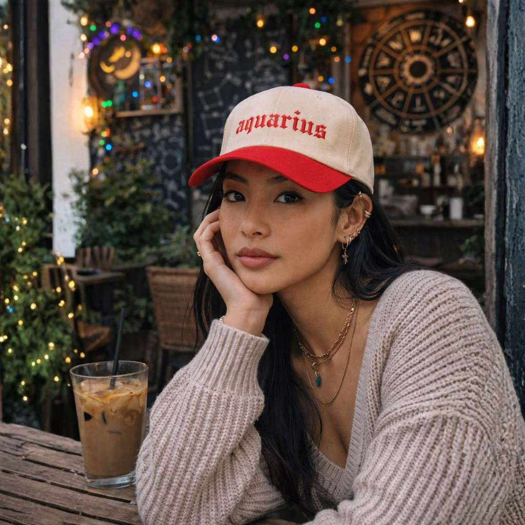 Aquarius Two-Tone Baseball Hat