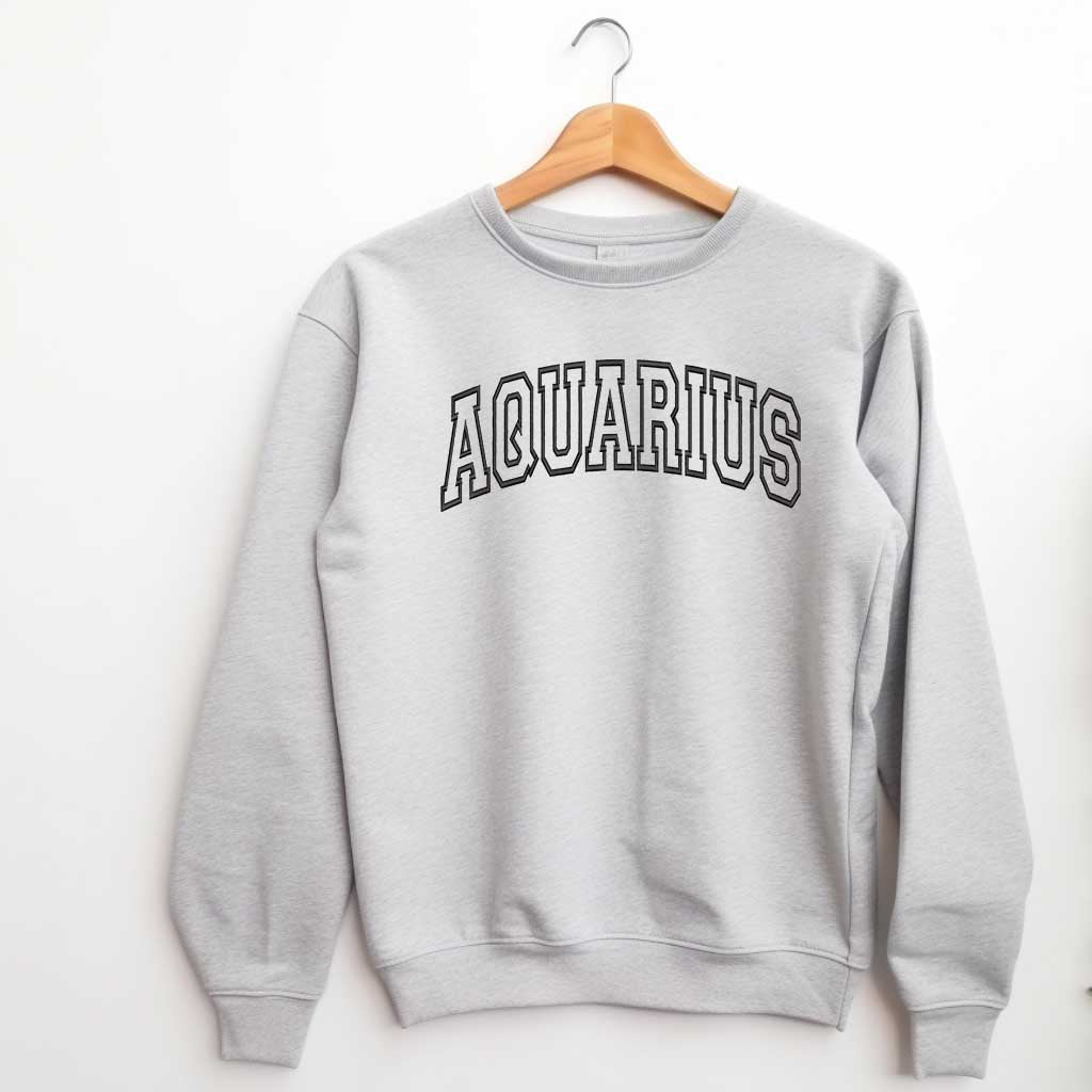 Aquarius Embroidered Sweatshirt