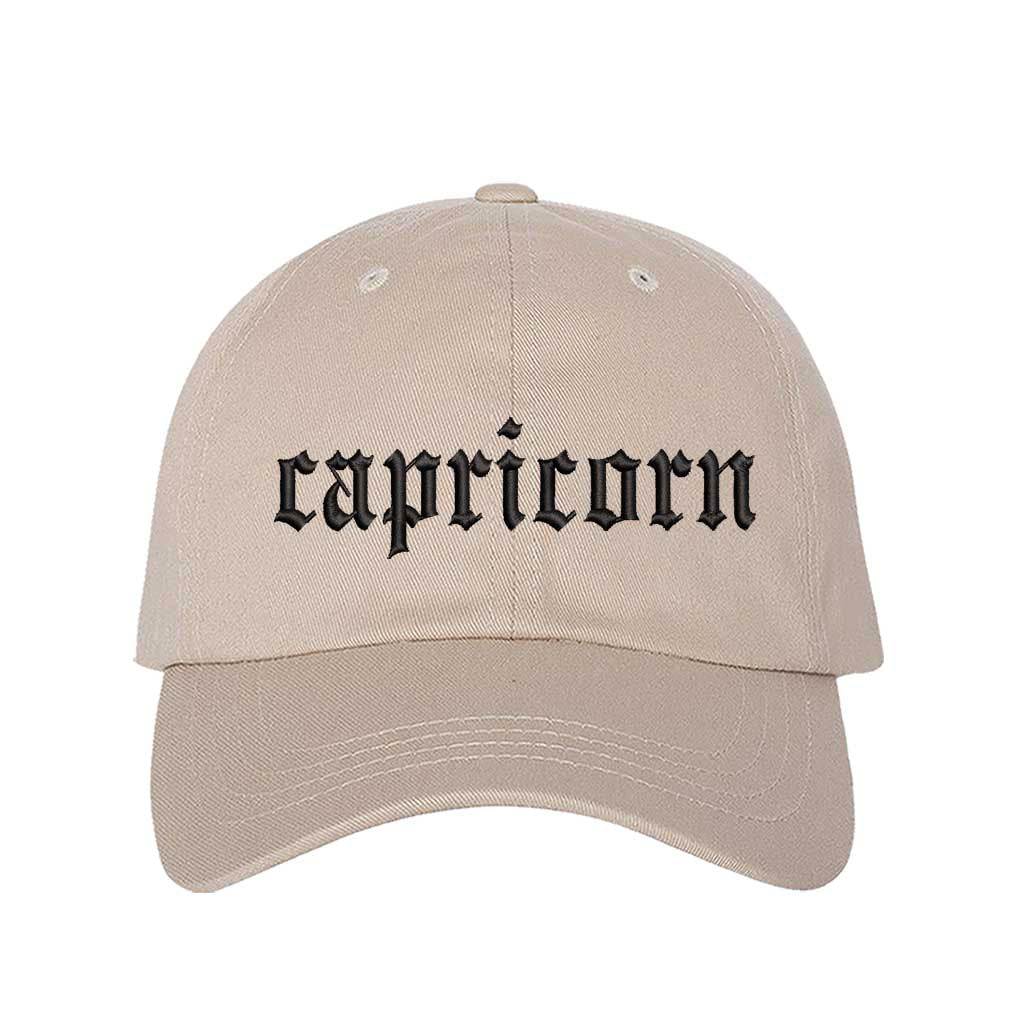 Stone Capricorn Baseball Hat, a zodiac statement hat for confident, goal-driven style with everyday appeal. DSY Lifestyle.