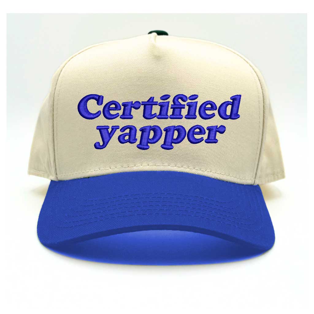 Certified Yapper Two-Tone 5-Panel Embroidered Baseball Hat