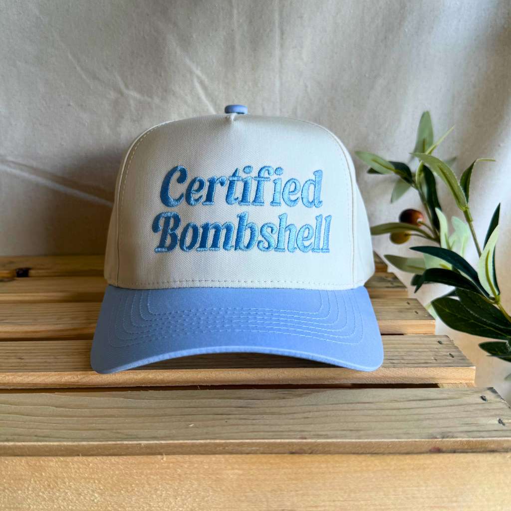 Certified Bombshell Hat – Love Island Inspired Embroidered Trucker Cap