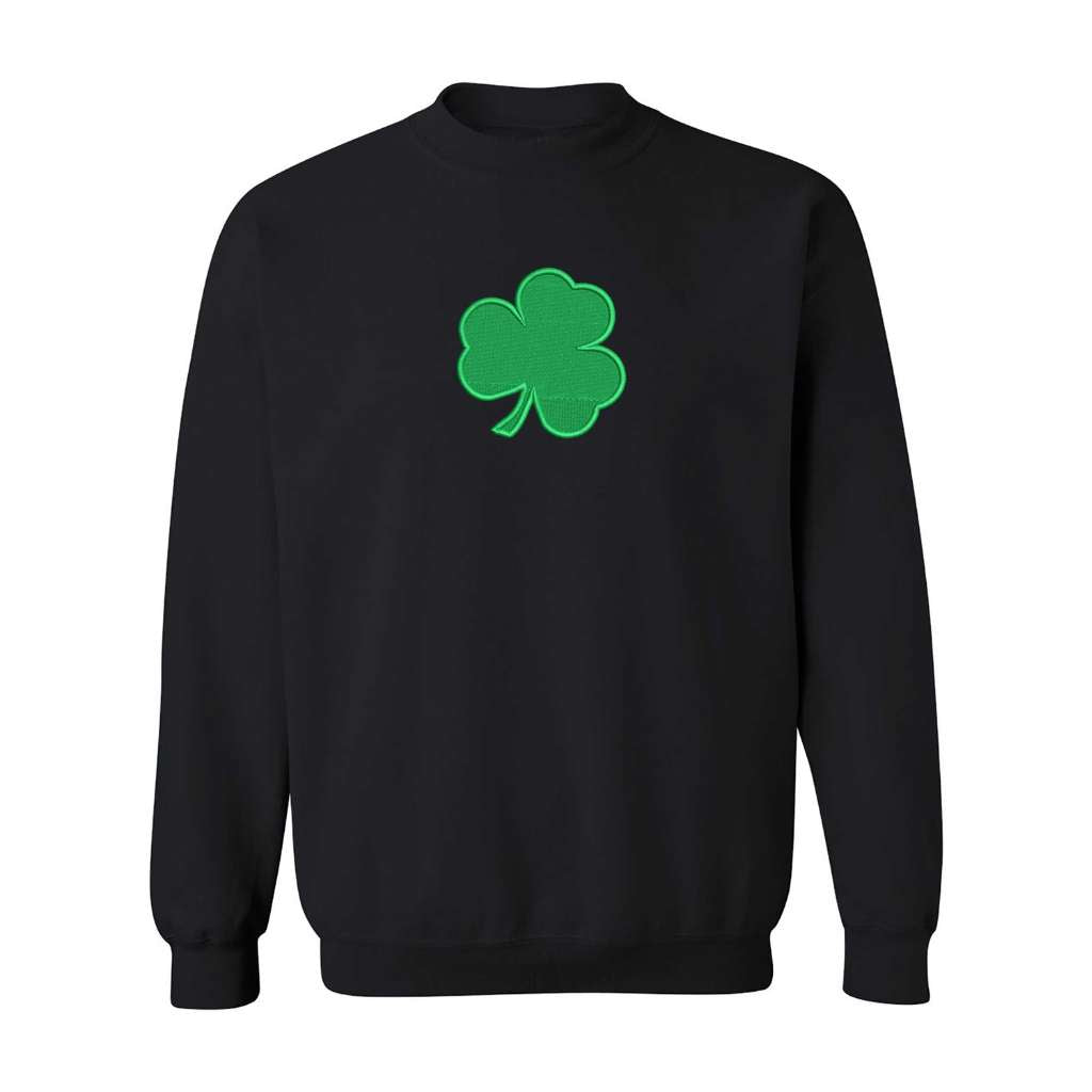 Clover Shamrock Black Sweatshirt - DSY Lifestyle