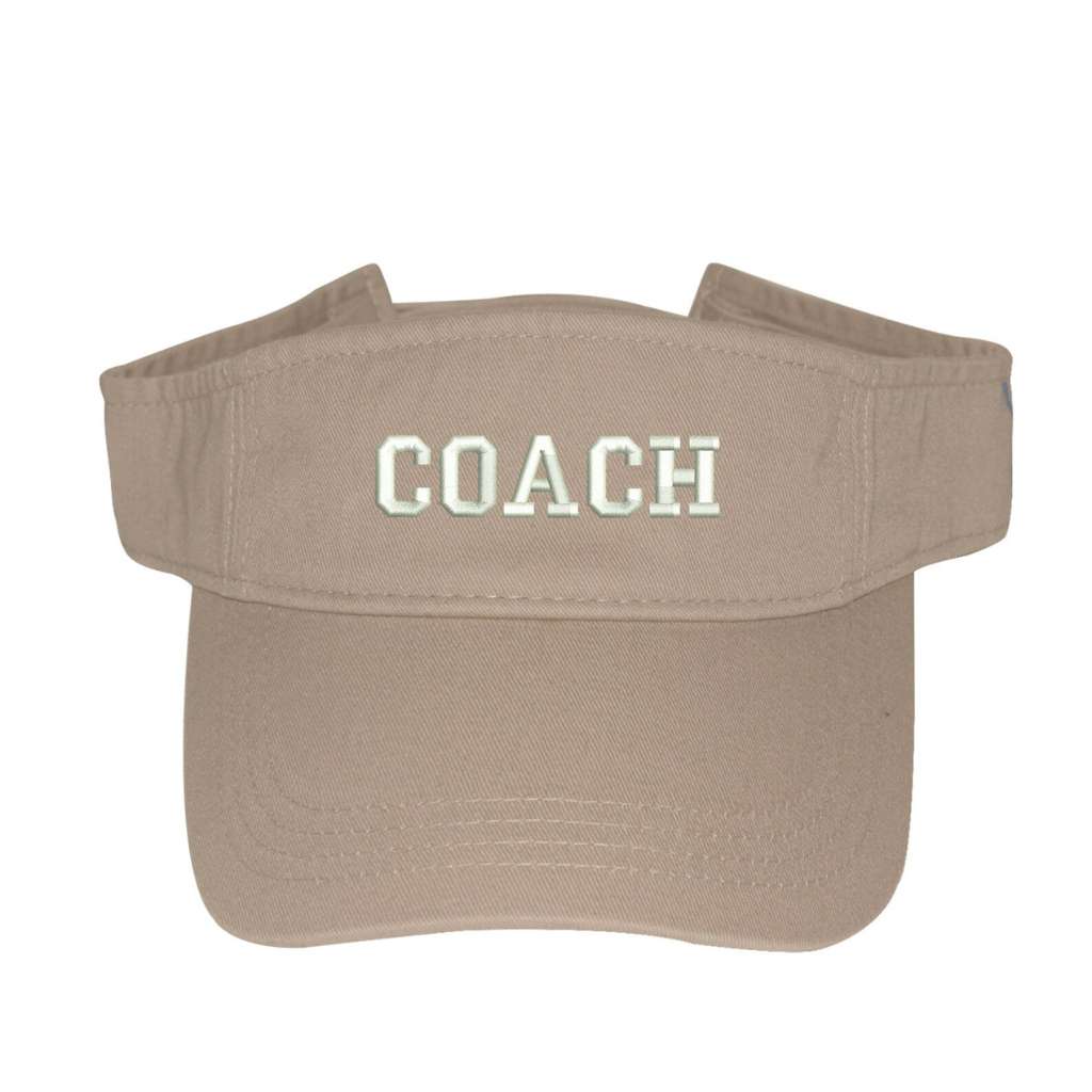 Khaki visor embroidered with Coach - DSY Lifestyle