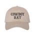 Stone baseball hat embroidered with the phrase cowboy hat-DSY Lifestyle