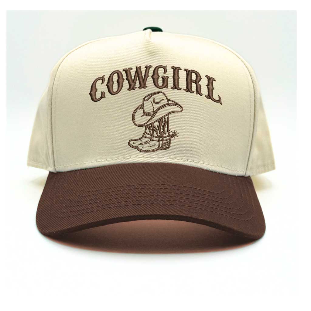 Cowgirl Boots Baseball Hat - 5 Panel Baseball Cap