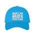 Aqua Don’t Go Broke Trying to Look Rich Embroidered Baseball Hat in soft cotton with curved brim and hook and loop closure. DSY Lifestyle.