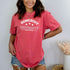 Red Washed Unisex Tee with Homebody University - DSY Lifestyle