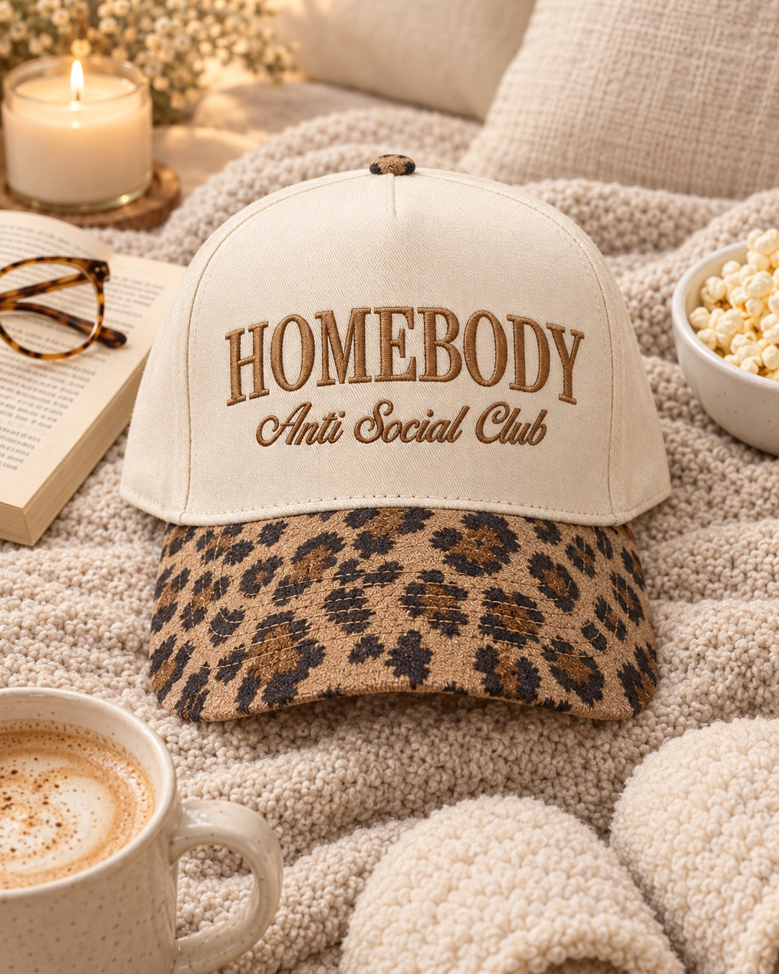 Leopard Brim Trucker Hat