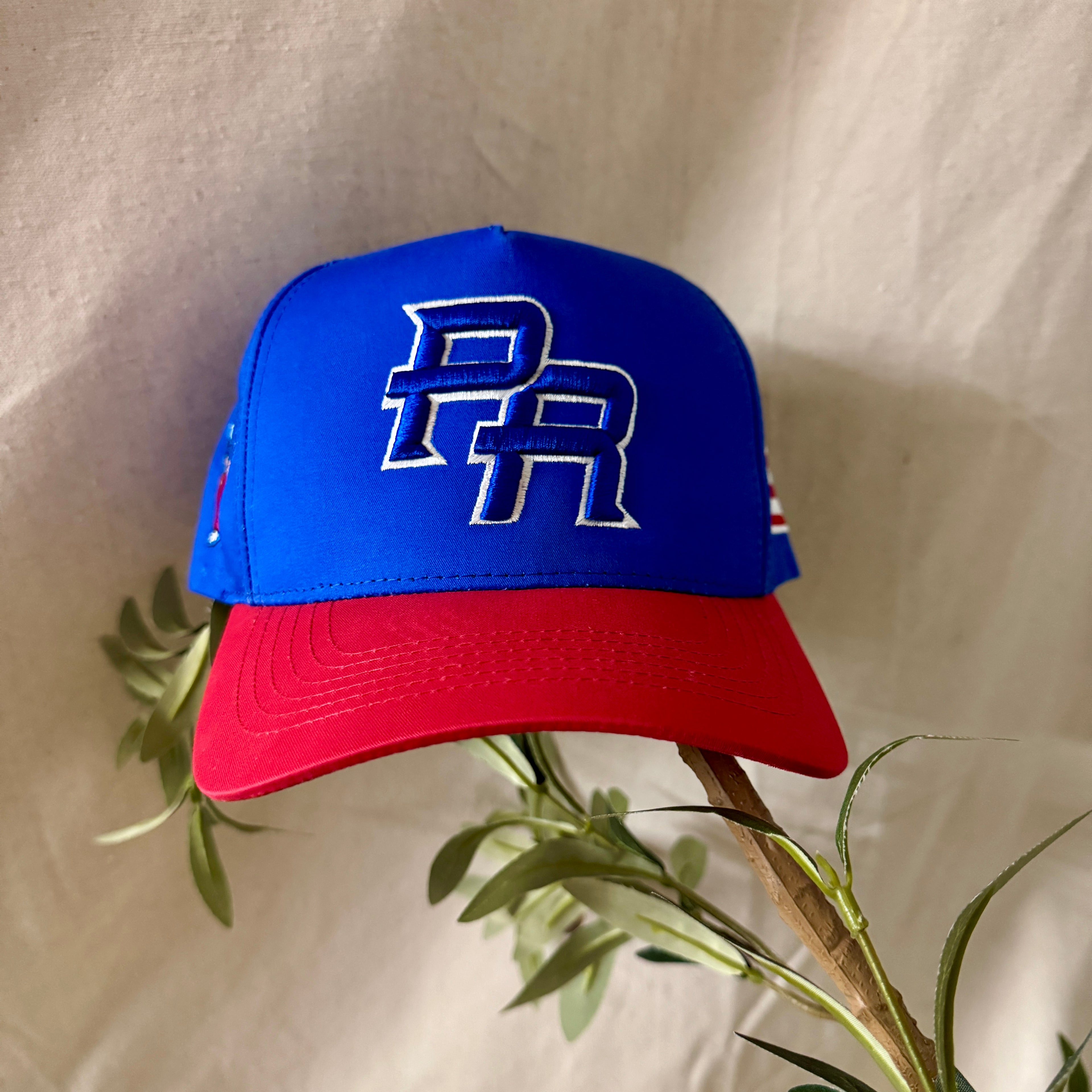 Puerto Rico PR 3D two tone baseball hat