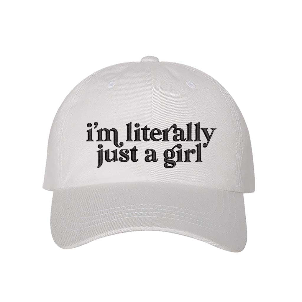 White Bold, embroidered hat for the unapologetic girl who knows being herself is enough – DSY Lifestyle.