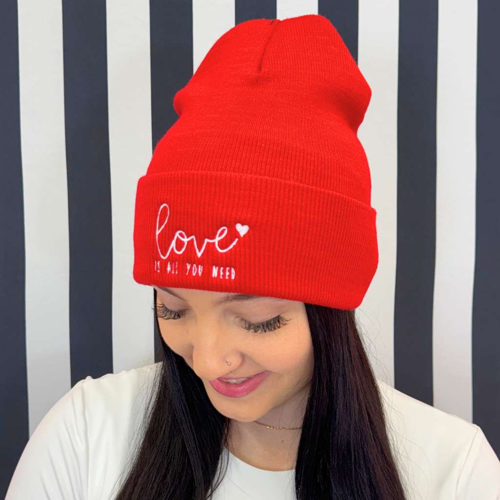 Love Is All You Need Cuffed Beanie