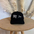 Black NY 3D Bronx Embroidered Baseball Cap with raised embroidery, a curved brim, and an adjustable strap, celebrating New York’s iconic borough in style - DSY Lifestyle