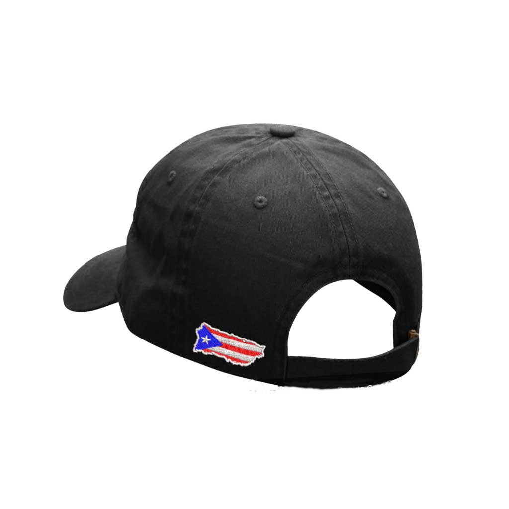 Puerto Rico Outline Embroidered Baseball Hat | Bold & Trendy