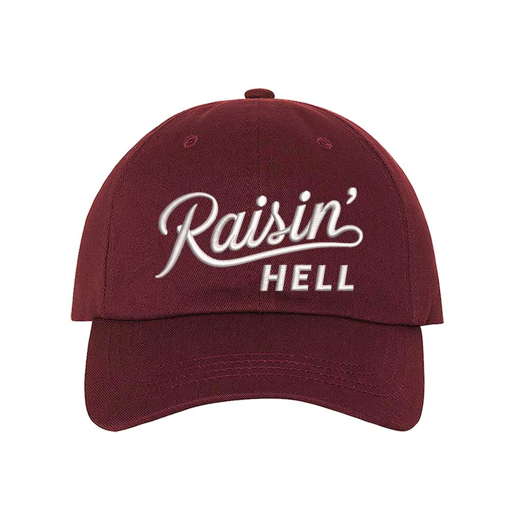 Burgundy Bold, embroidered hat with a rebellious message, perfect for those who love to make a statement – DSY Lifestyle