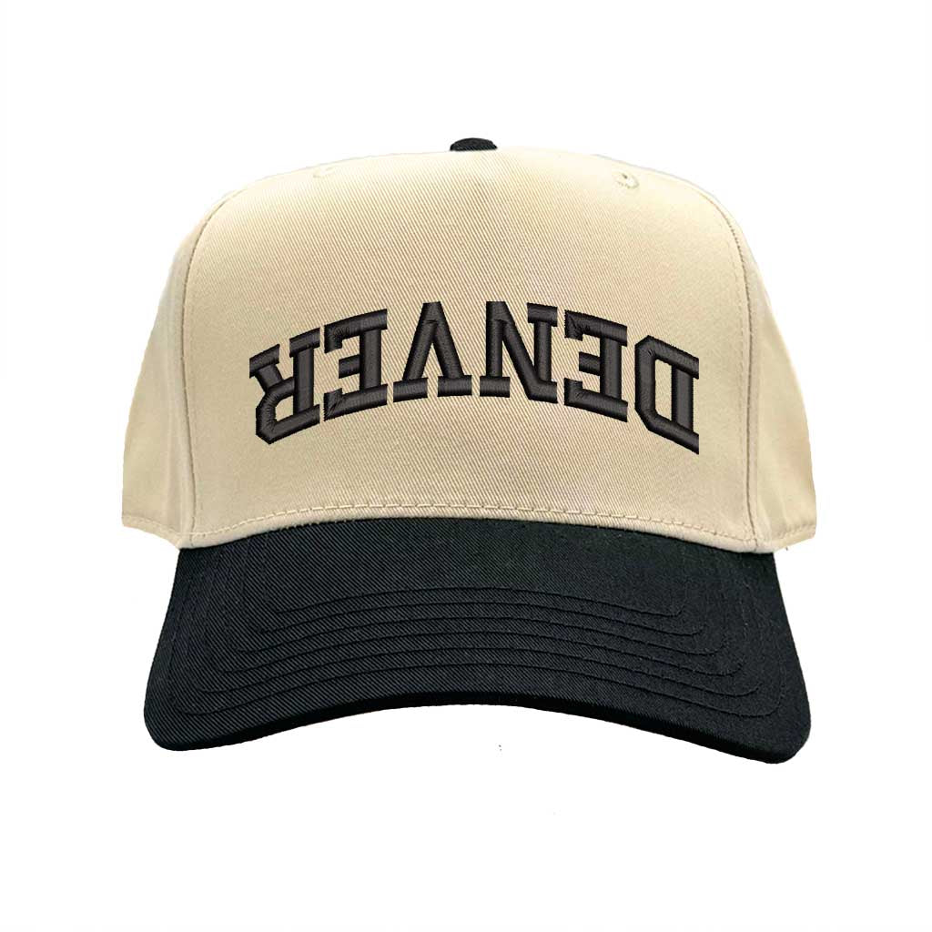 Custom Upside Down Text Hat – Personalized Varsity Baseball Cap