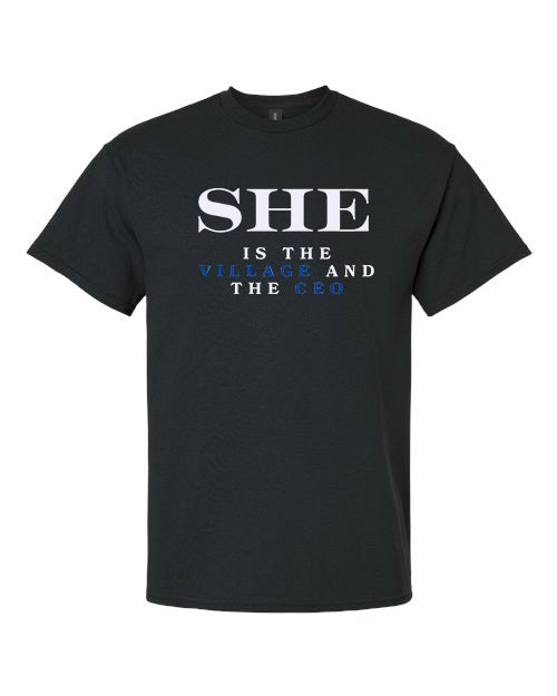 She Is The Village T-Shirt – Celebrate Moms Who Do It All