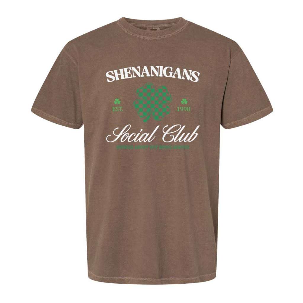 Shenanigans Social Club Washed Unisex Tshirt - St Patrick&