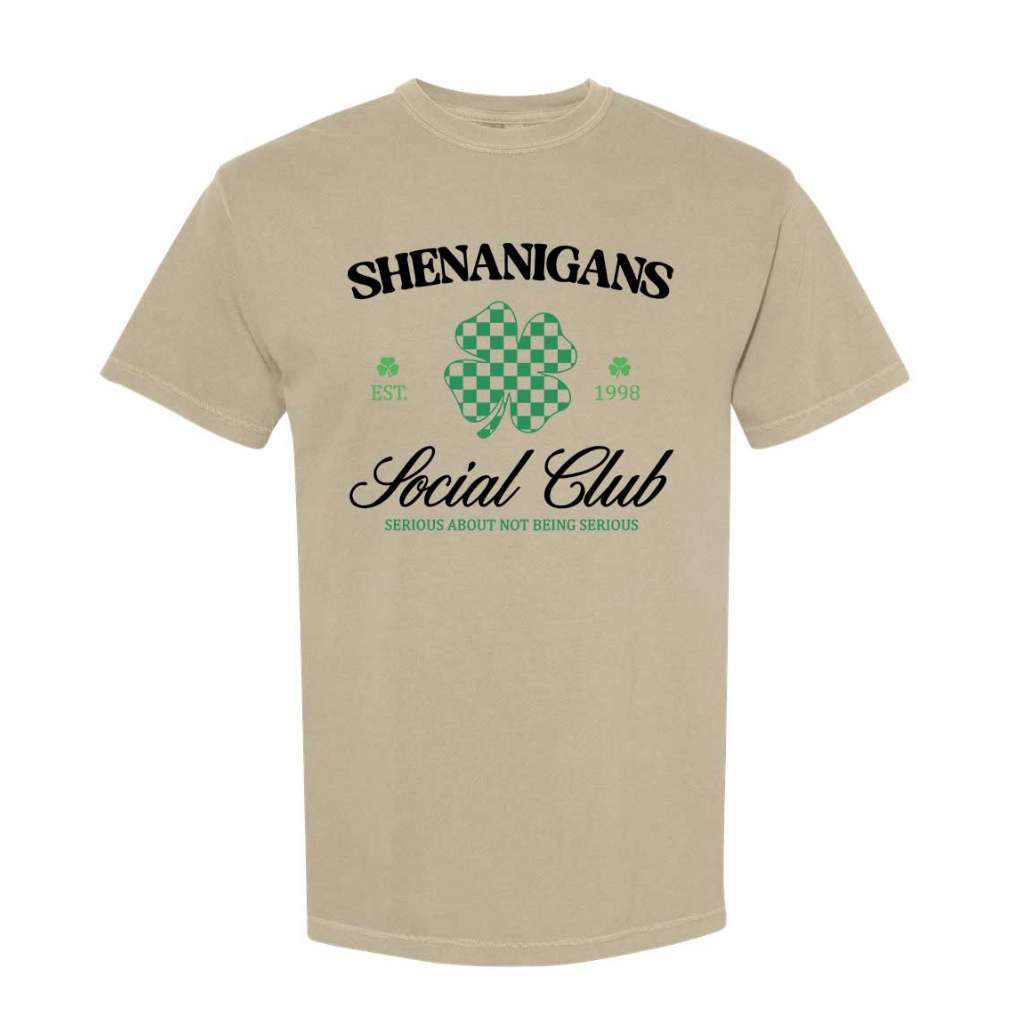Shenanigans Social Club Washed Unisex Tshirt - St Patrick&