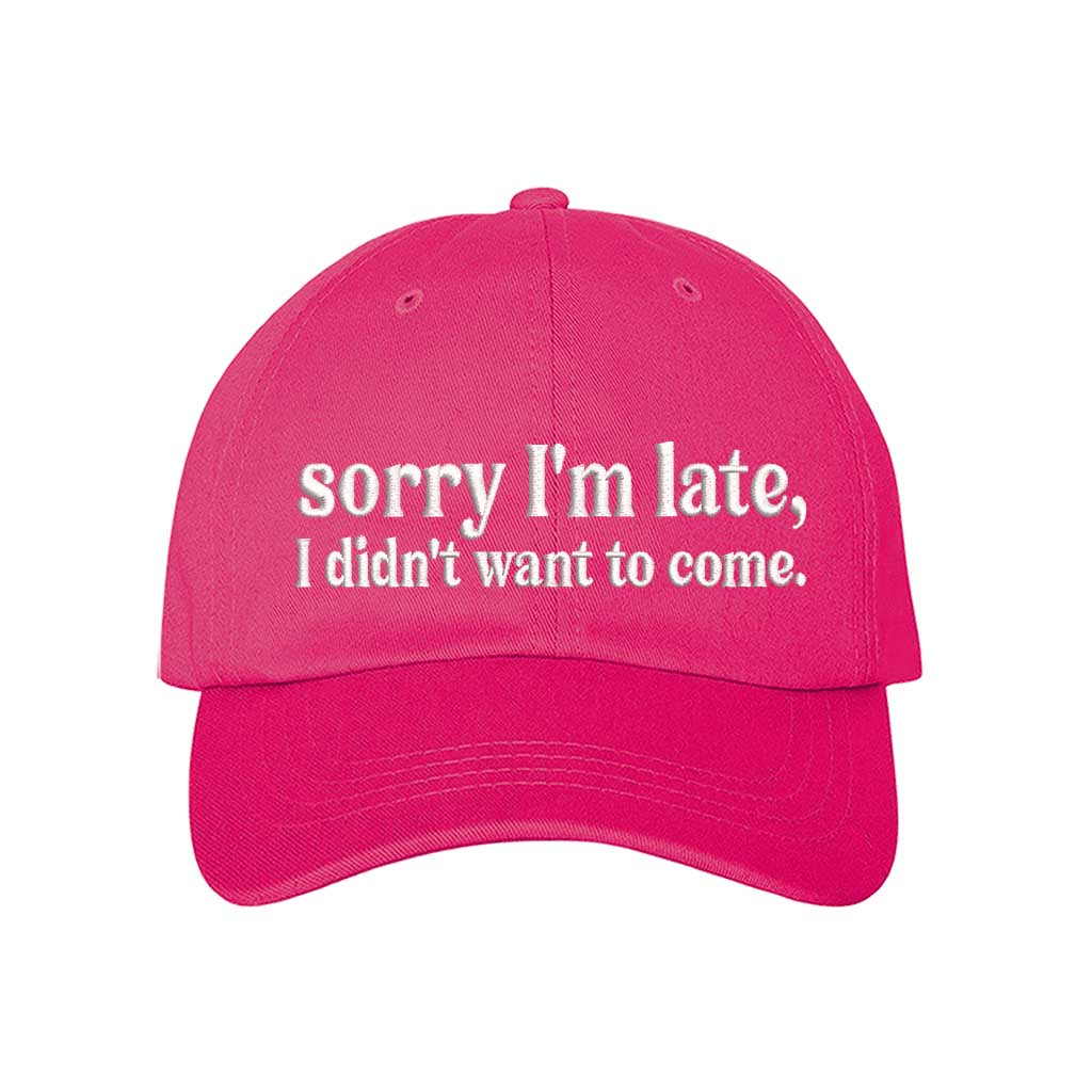 Hot Pink Bold, embroidered hat with a humorous message, perfect for introverts who love a good laugh – DSY Lifestyle.