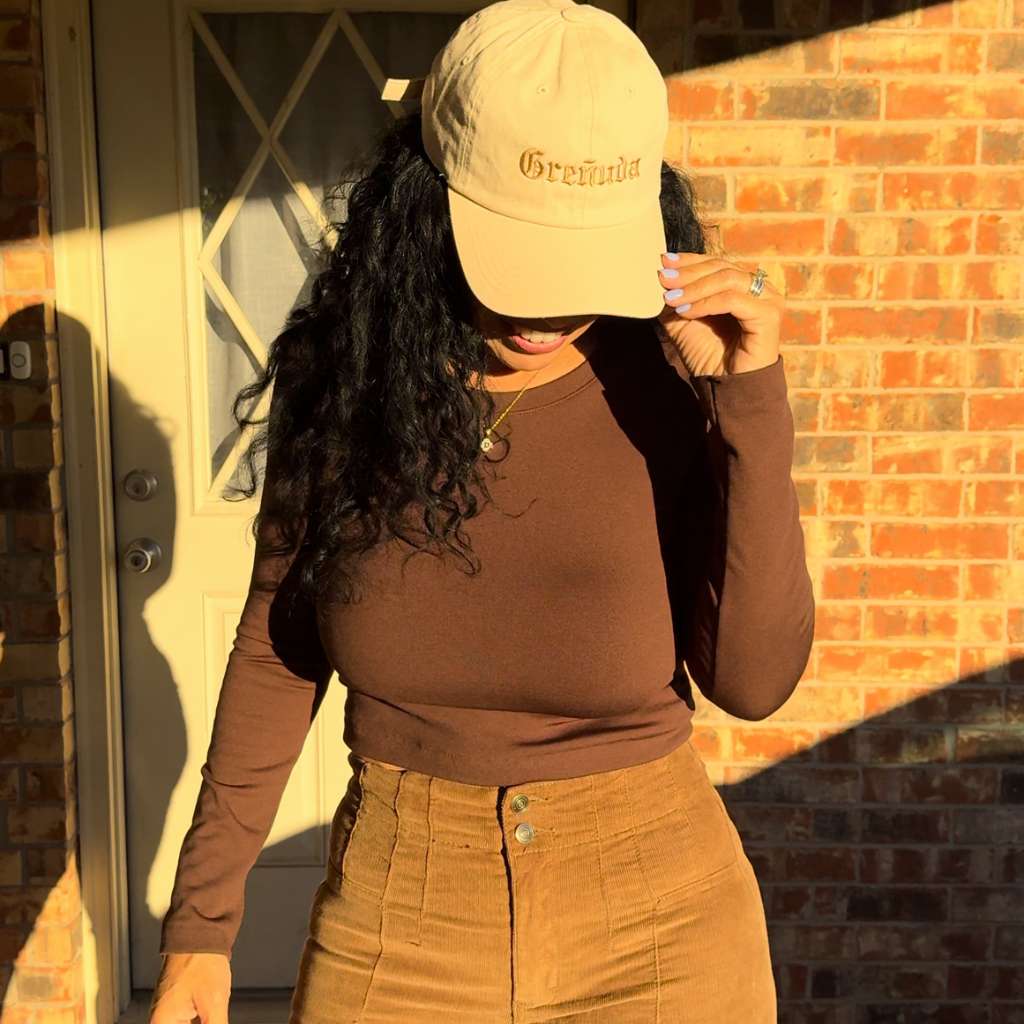 Stone baseball hat embroidered with the word greñuda-DSY Lifestyle