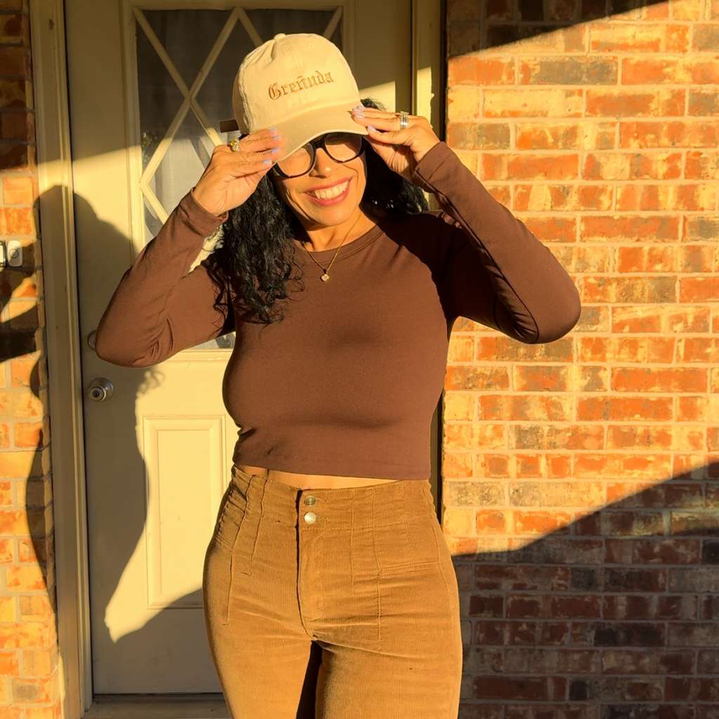 Stone baseball hat embroidered with the word greñuda-DSY Lifestyle