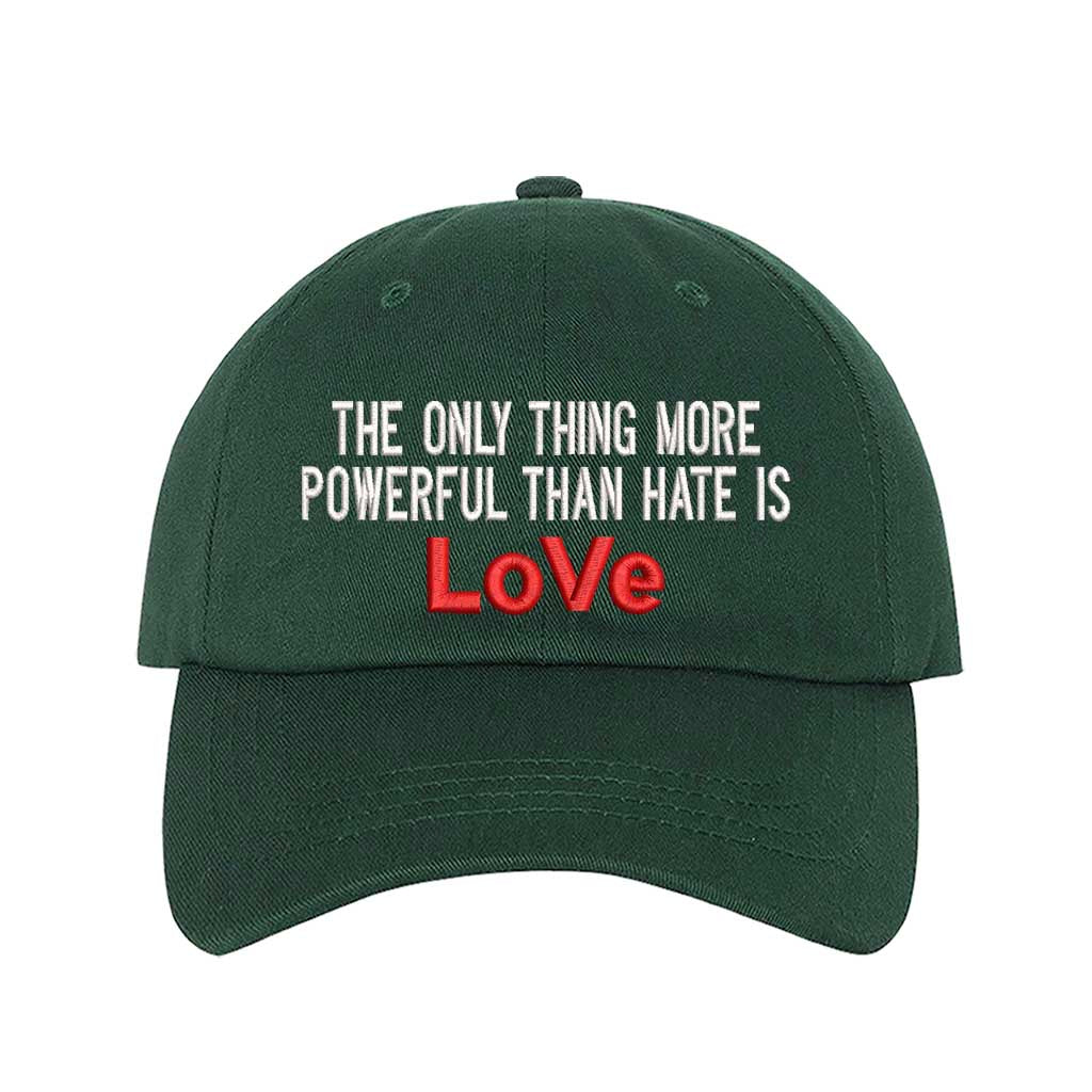 Forest Green Baseball Hat DSY Lifestyle embroidered statement hats premium casual fashion brand