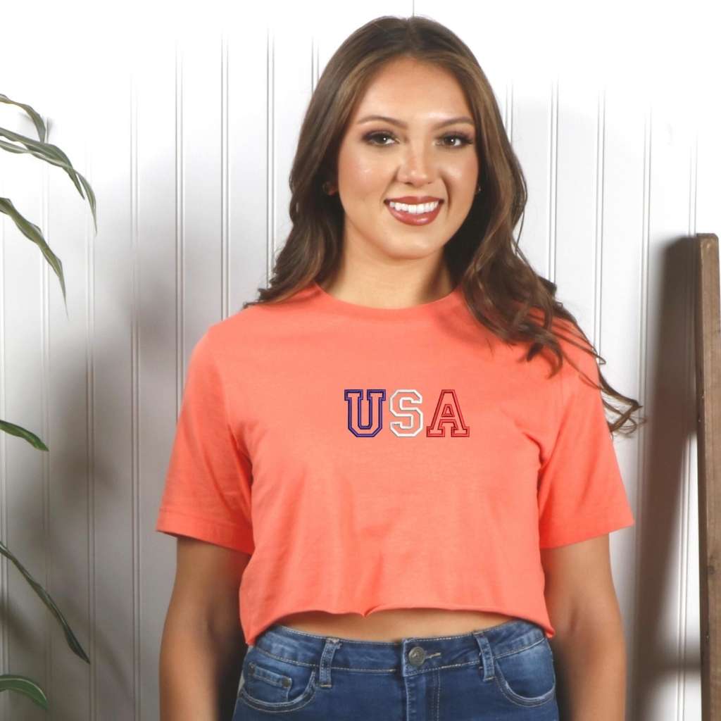 USA Crop Top