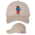Concho El Coquí Embroidered Stone 
Cap with the puerto rican flag on the side - DSY Lifestyle