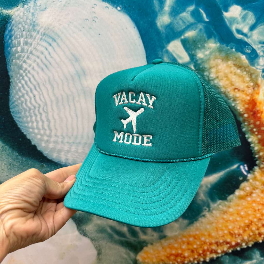 Vacay Mode Solid Foam Trucker Hat