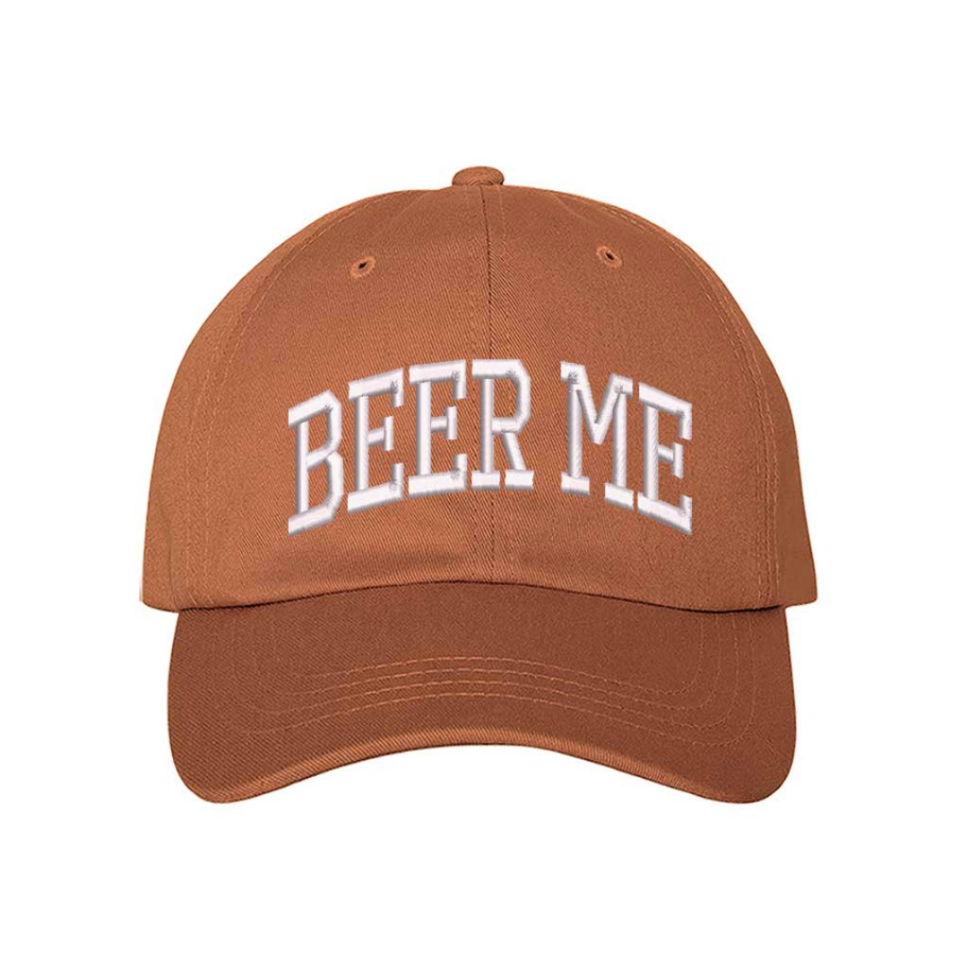 Texas Orange Beer Me Embroidered Baseball Hat with bold stitching, breathable cotton fabric, and adjustable strap for a perfect fit – DSY Lifestyle