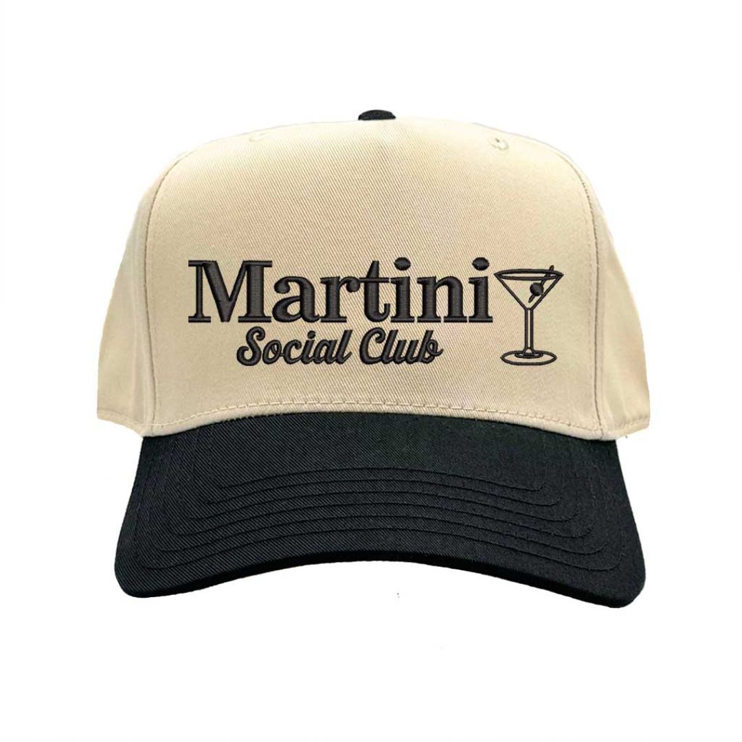 Martini Social Club Embroidered Baseball Cap