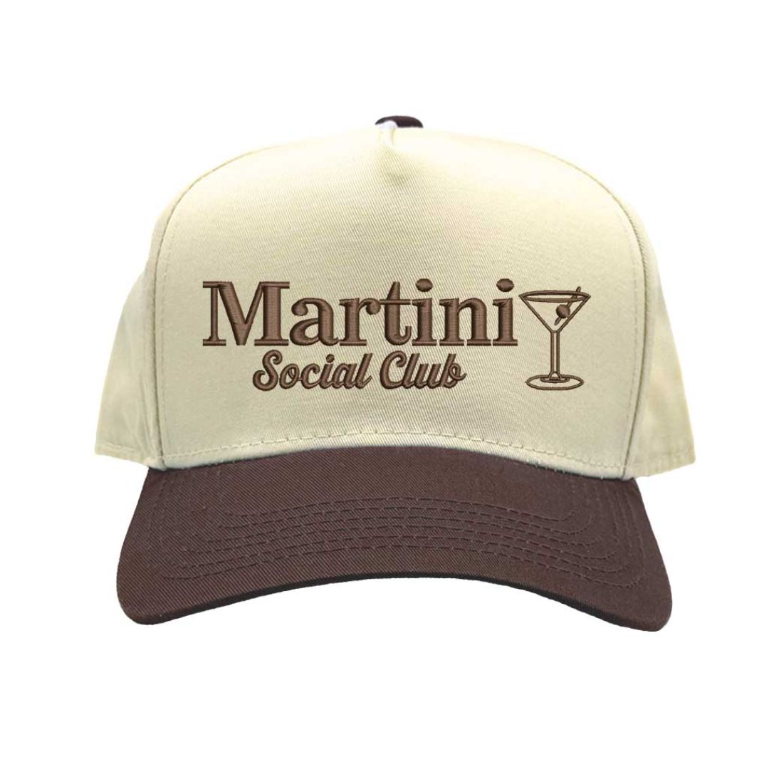 Martini Social Club Embroidered Baseball Cap