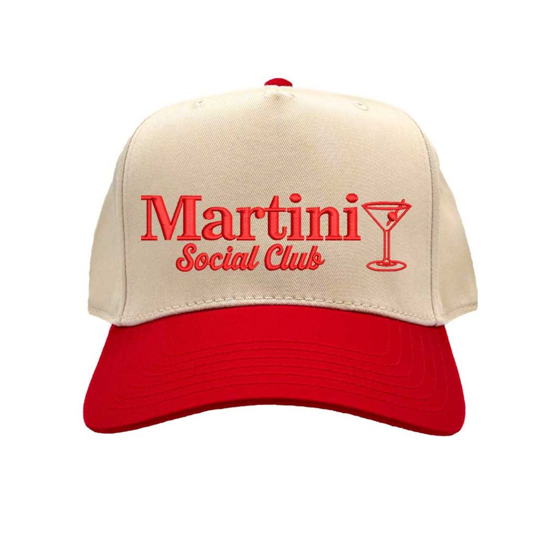 Martini Social Club Embroidered Baseball Cap