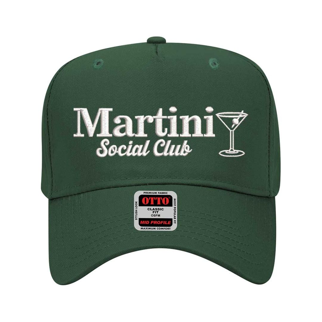 Martini Social Club Embroidered Baseball Cap