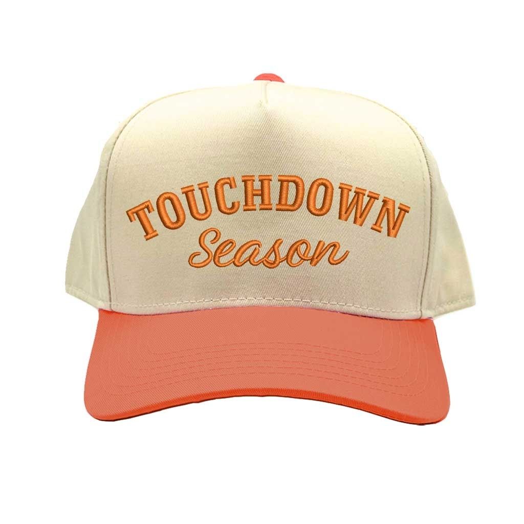 Natural Orange Touchdown Season Baseball Hat Trendy Unisex Adjustable Baseball Cap for Streetwear, Tailgates, Rodeos & Festival Fashion - DSY Lifestyle