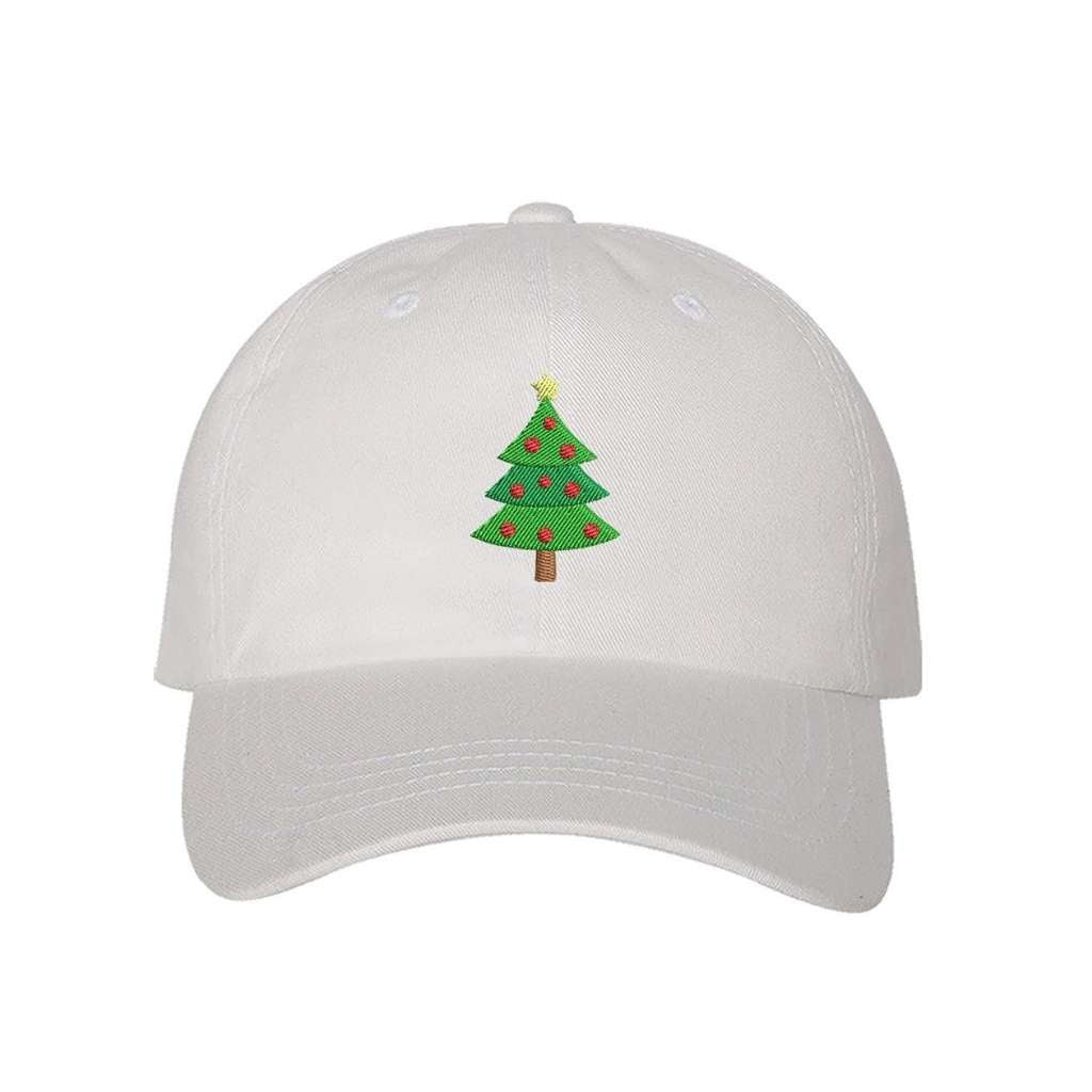 Embroidered Christmas Tree Baseball Cap – Festive Hat for Holiday Style