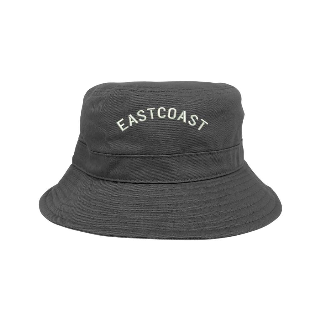 Embroidered East Coast on grey bucket hat - DSY Lifestyle