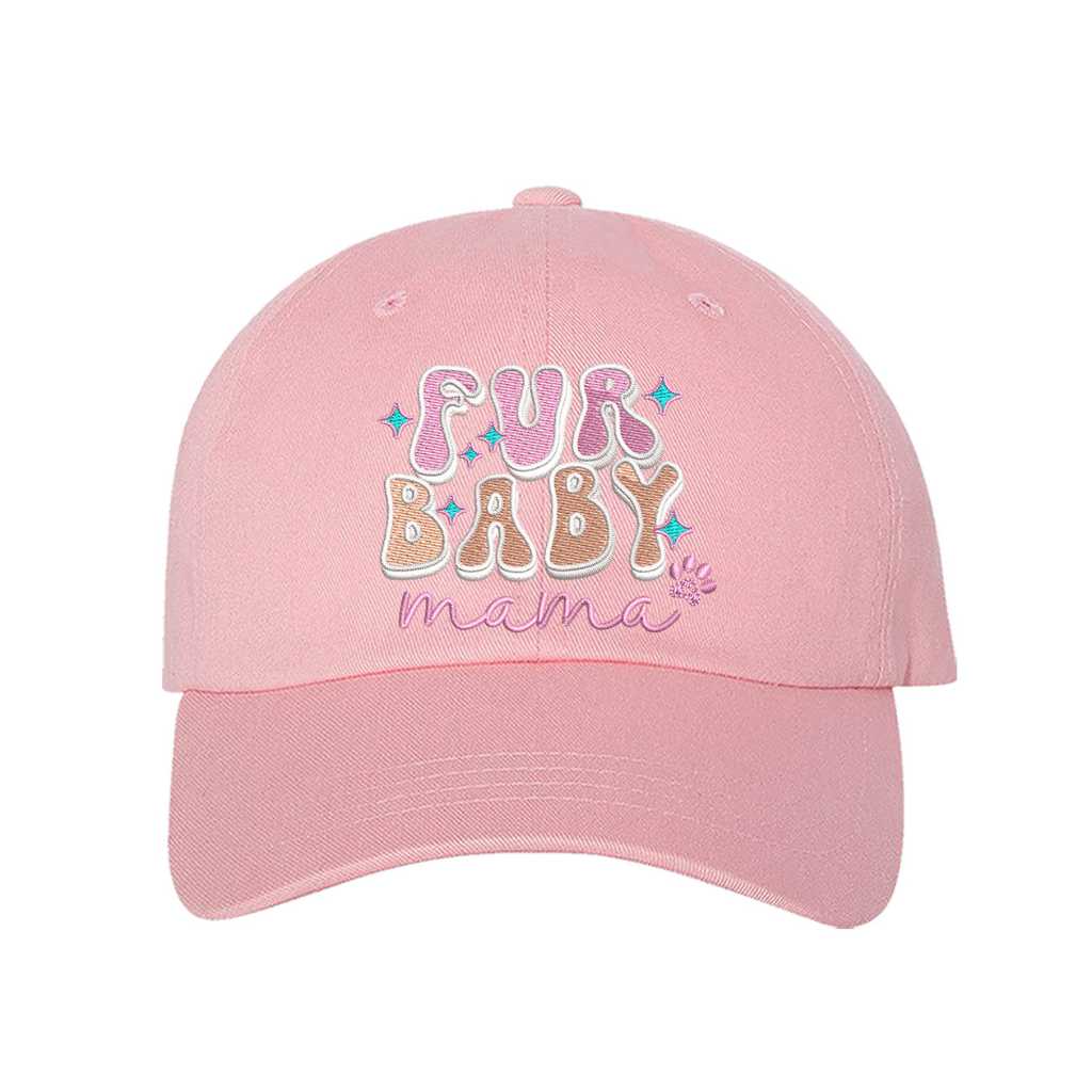 Fur Baby Mama Pink Embroidered Hat