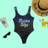 Future Mrs. Black Glitter One Piece - DSY Lifestyle