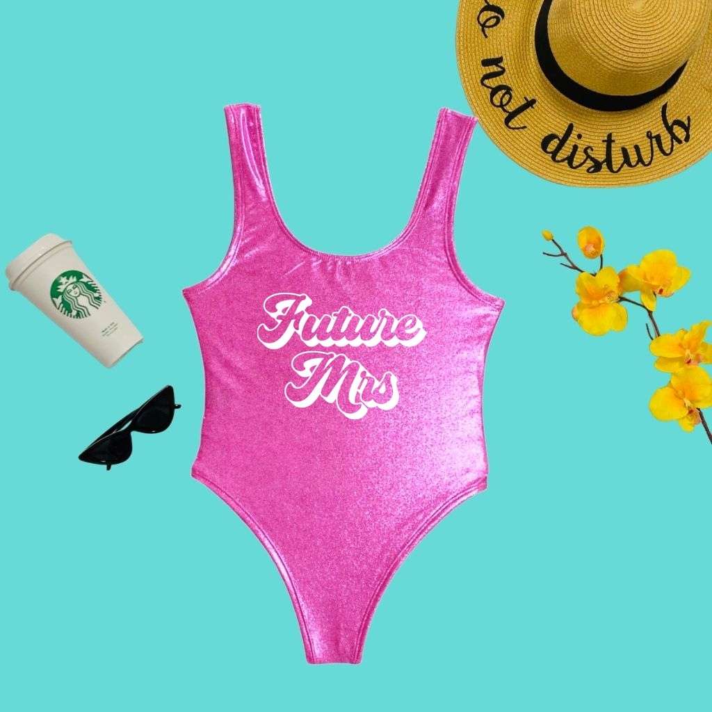 Future Mrs. Metallic pink One Piece - DSY Lifestyle