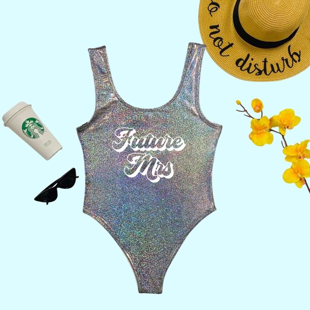 Future Mrs. silver Glitter One Piece - DSY Lifestyle