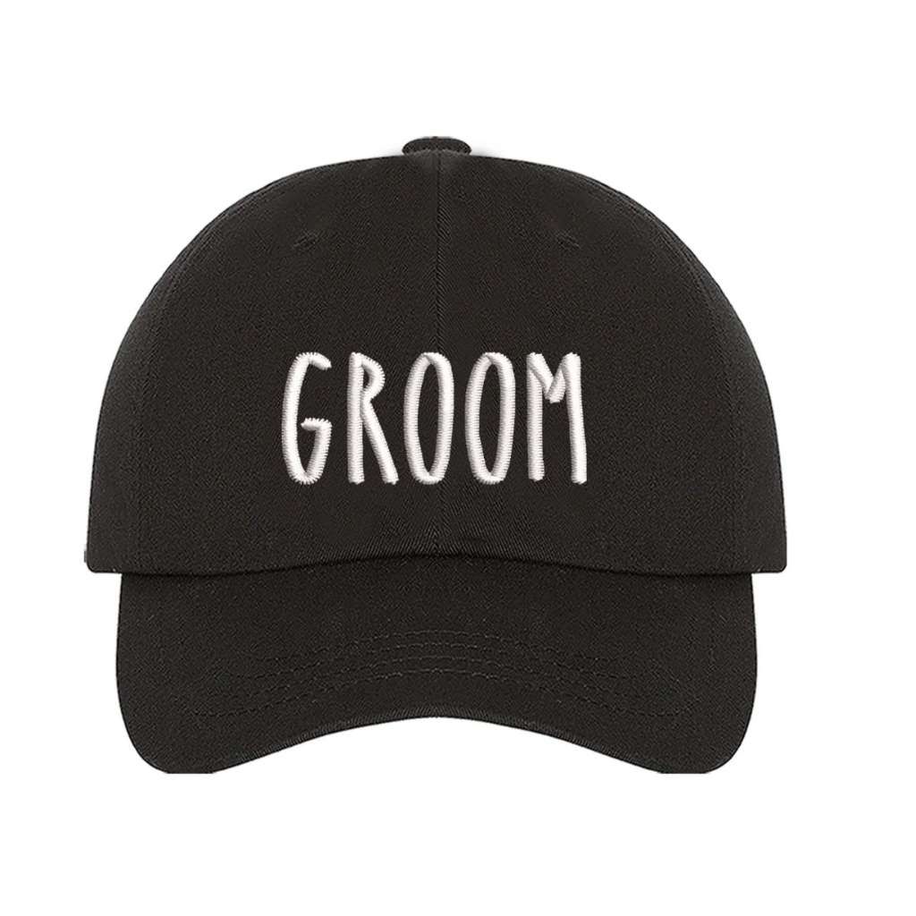 Black baseball cap embroidered with Groom - DSY Lifestyle