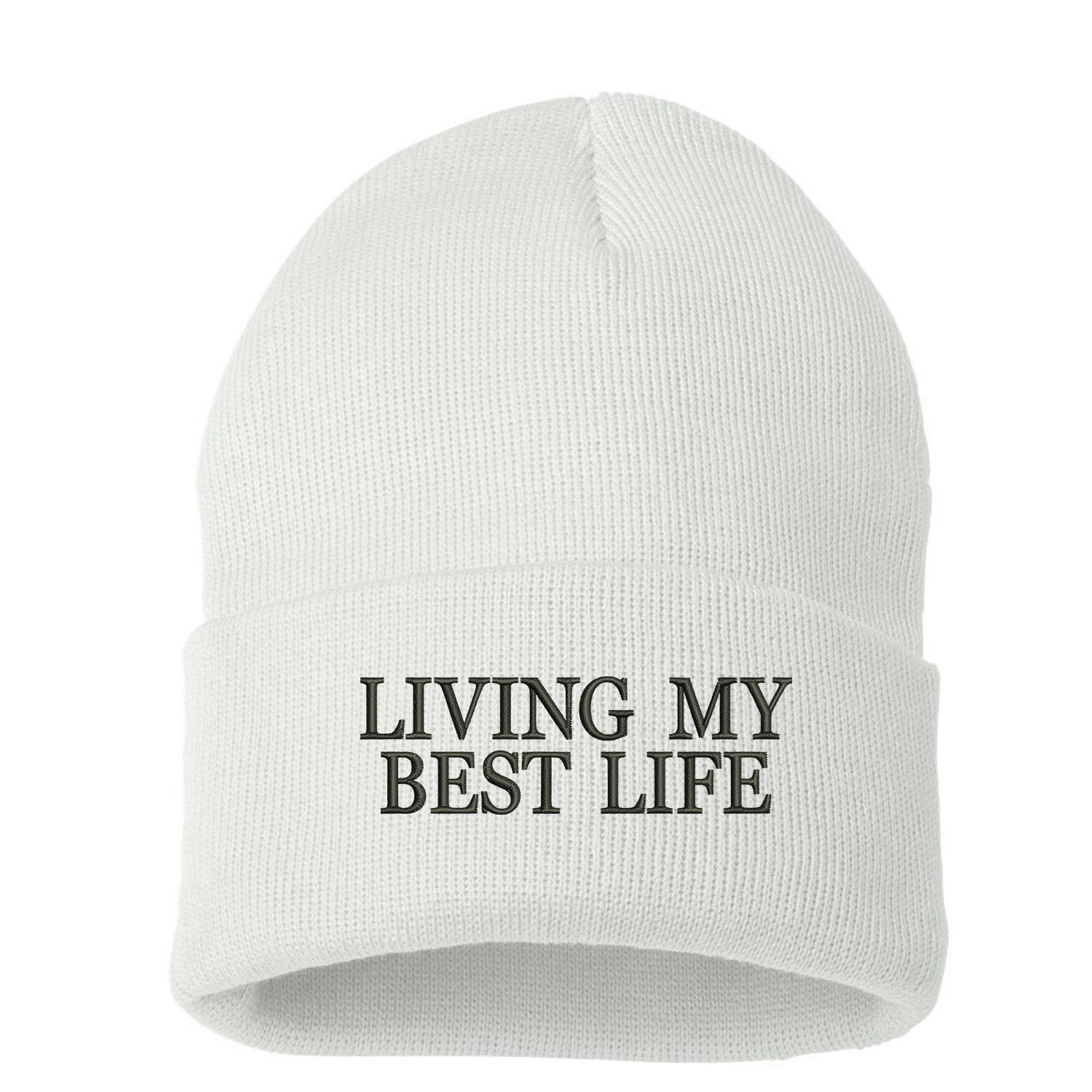 Living My Best Life Cuffed Beanie - Prfcto Lifestyle