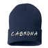 Cabrona Friends Font Cuffed Beanie, Cuffed Beanie Cap, Cabrona Embroidery, Embroidered Beanie Cap, Friends Font, Custom Embroidery, DSY Lifestyle Beanie, Navy Cuffed Beanie, Made in LA