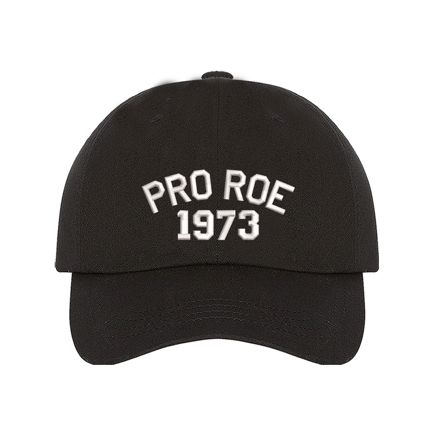 Pro Roe 1973 Black Embroidered Baseball Cap - DSY Lifesetyle