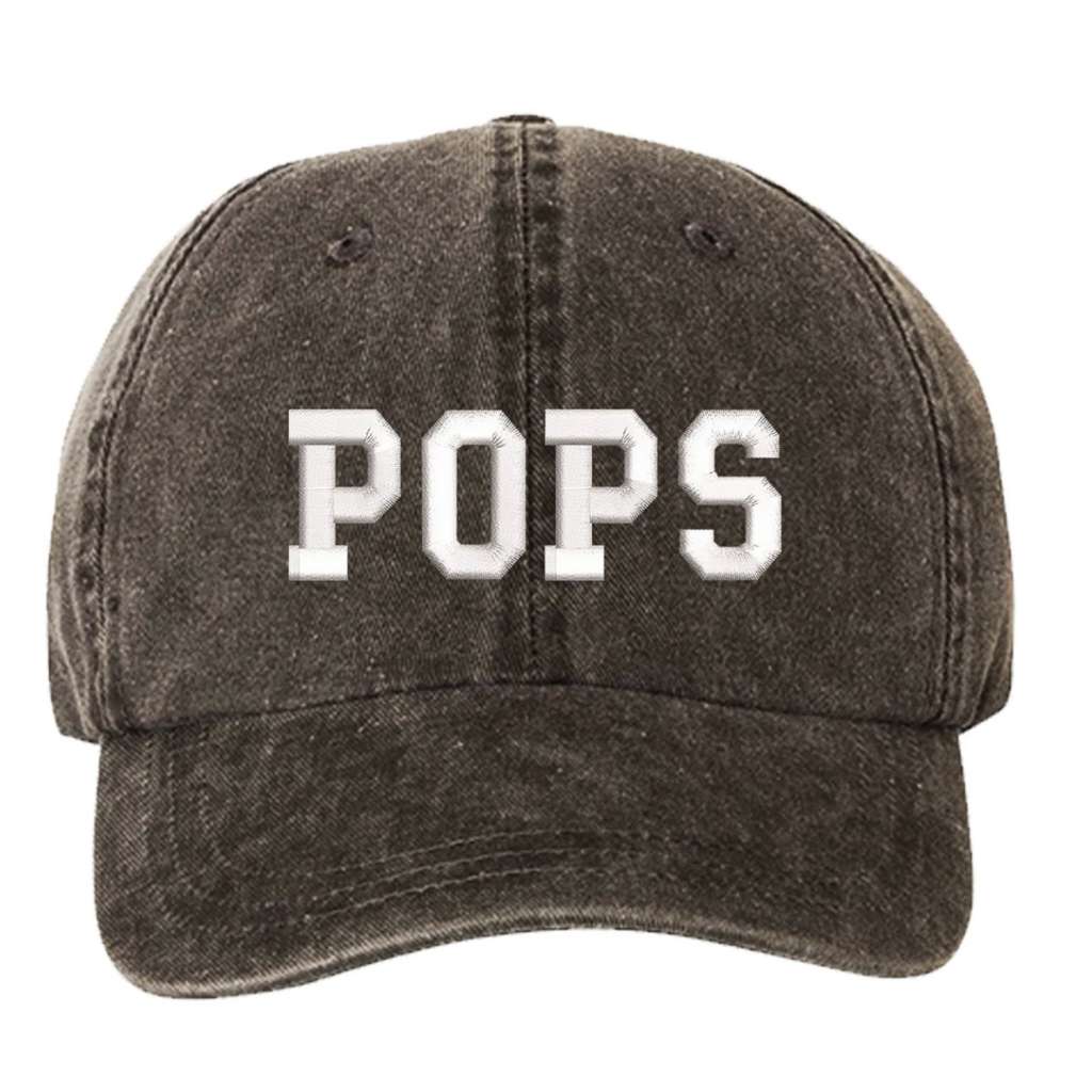 POPS Washed Baseball Hat
