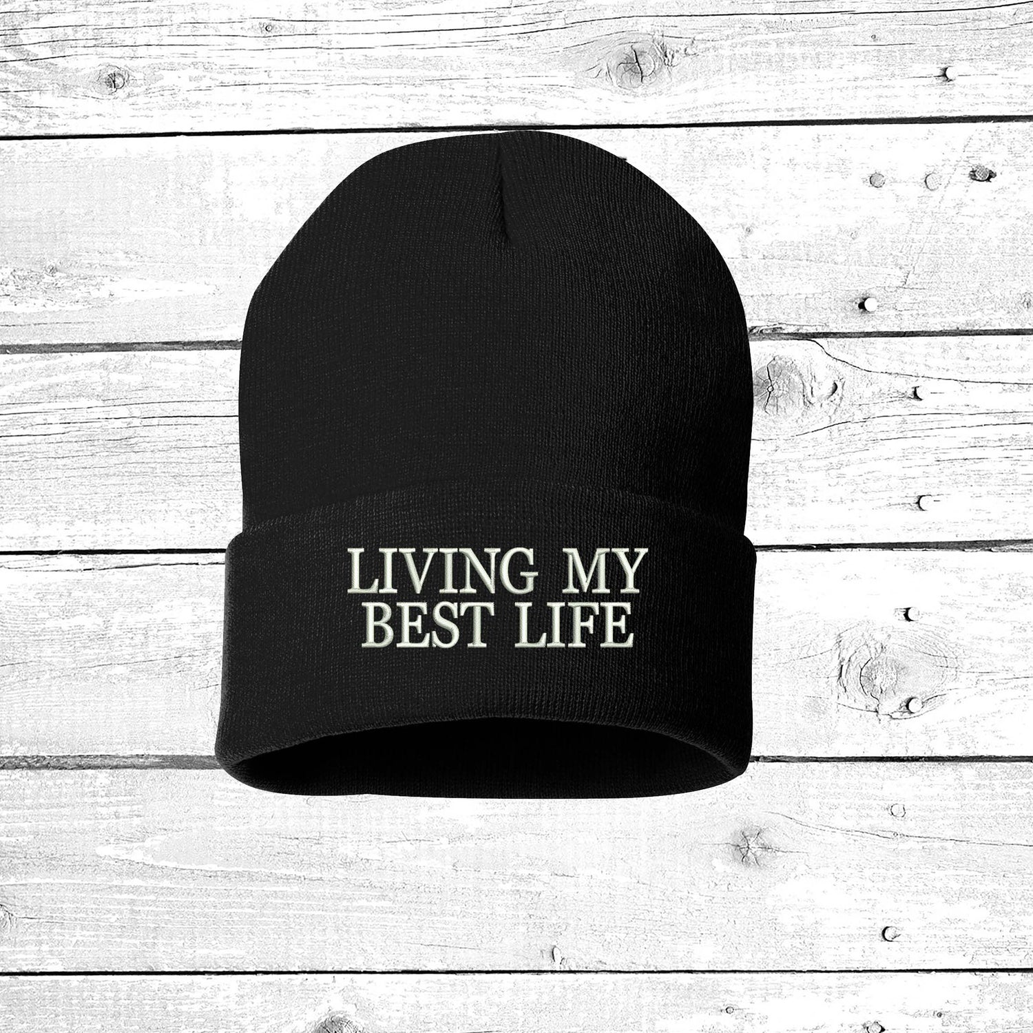 Living My Best Life Cuffed Beanie - Prfcto Lifestyle