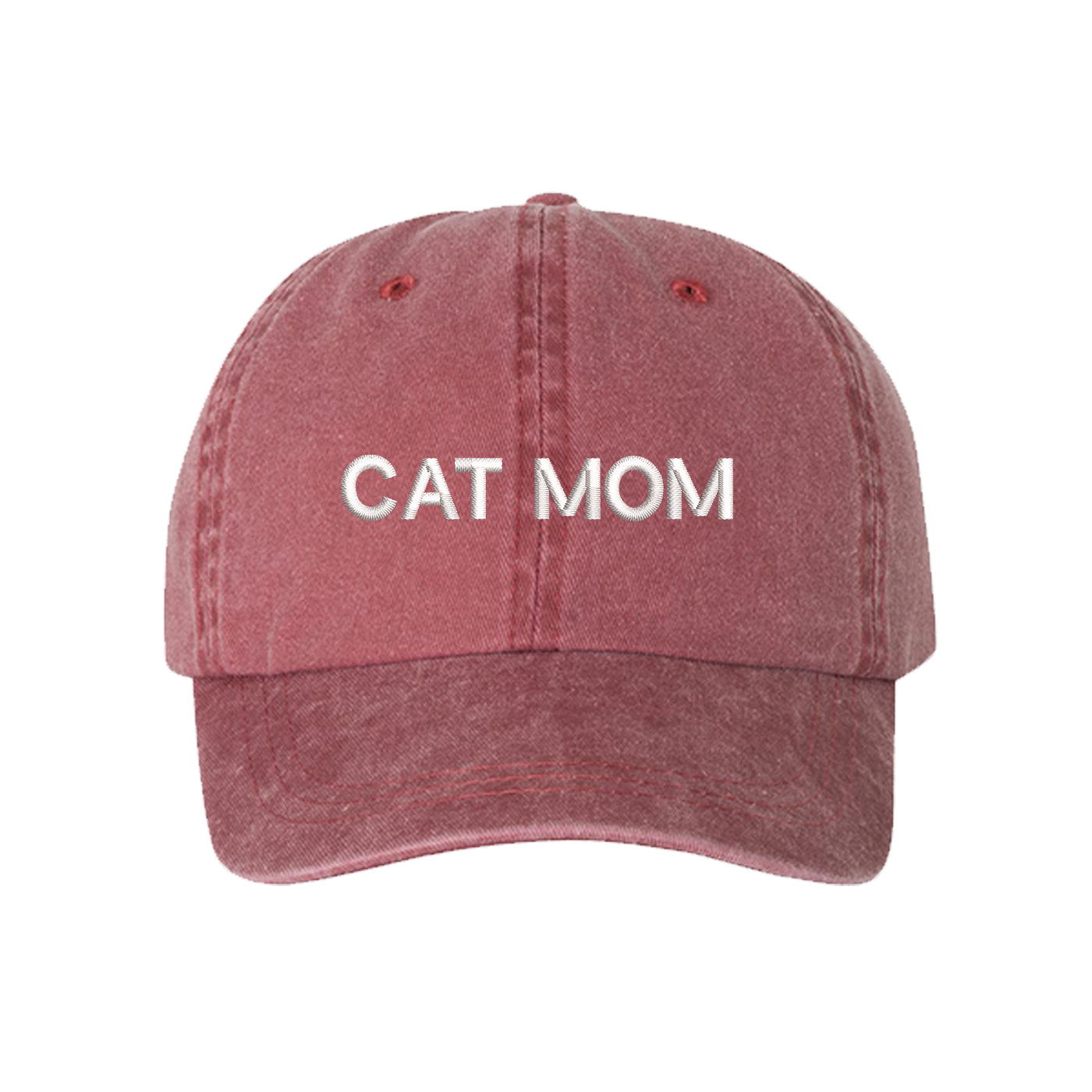 Cat Mom Washed Baseball Hat, Cat Mom Hat, Embroidered Dad Hat, Cat Mom, Cat Lover Hats, Cat Hats, DSY Lifestyle Hat, Wine Washed Dad Hat